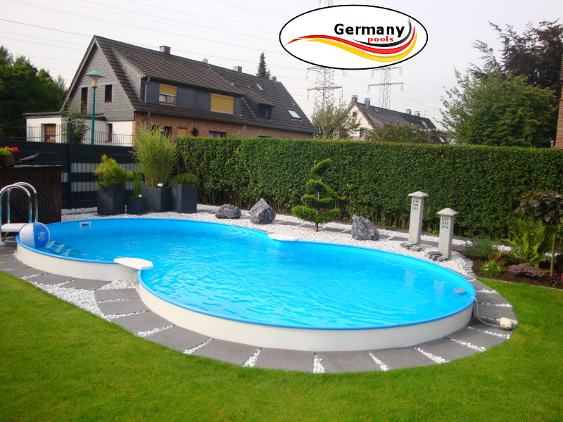 Achtformpool ohne Betonarbeiten mit Pool.Net achtformpool